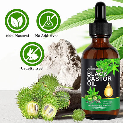 Black Castor Oil Nourishes Hair Growth Essential Oil E - Jsaville's  health is wealth