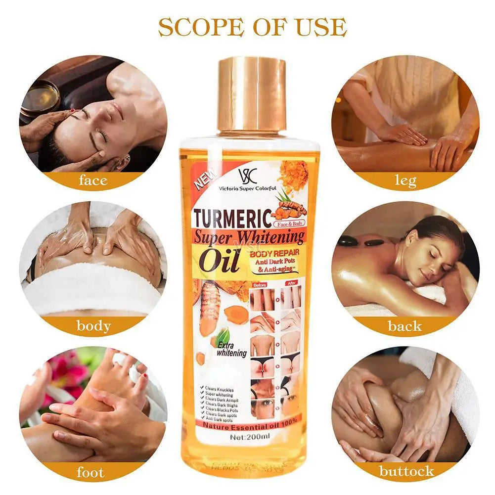 Turmeric Essential Oil Facial Body Massage - Jsaville's  health is wealth