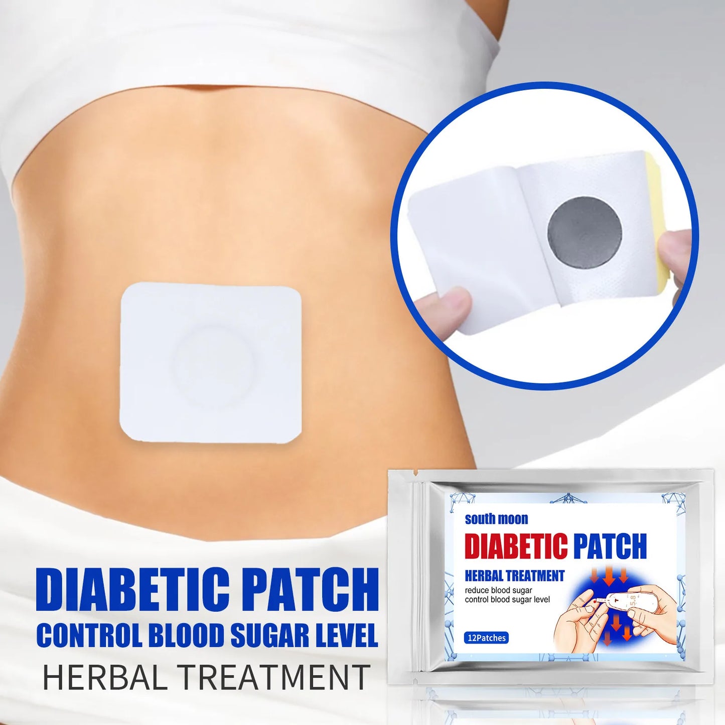 12pcs Diabetic Patches Per Bag Lower Blood - Jsaville's  health is wealth