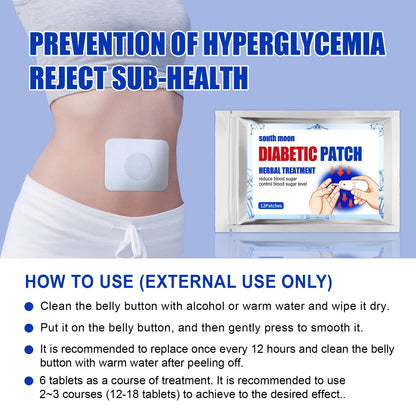 12pcs Diabetic Patches Per Bag Lower Blood - Jsaville's  health is wealth