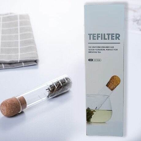 Creative Glass Tea Infuser Pipe Glass Design Tea Strainer