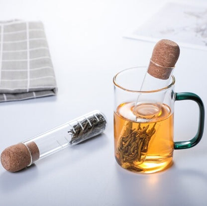 Creative Glass Tea Infuser Pipe Glass Design Tea Strainer